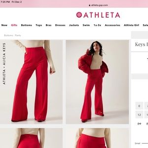 Athleta and Alicia Keys collaboration Pantalon pants Retail $159 Size 4P